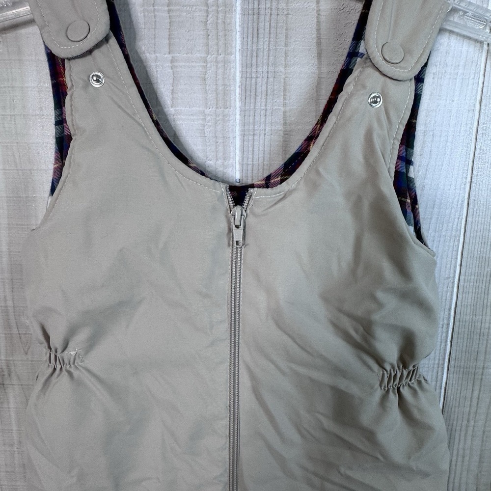 18mos. Beige Snow Bib Toddler Flannel Lined Soft Made In‎ Italy Saks 5th Avenue